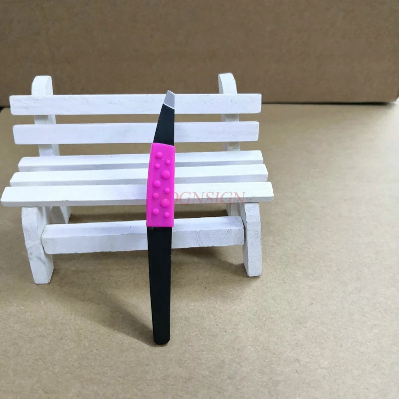 Silica gel tweezer Eyebrows feminine Tweezers Makeup Clip Stainless Steel Eyebrow Folder Tweezer Beauty Tools For Girl Female