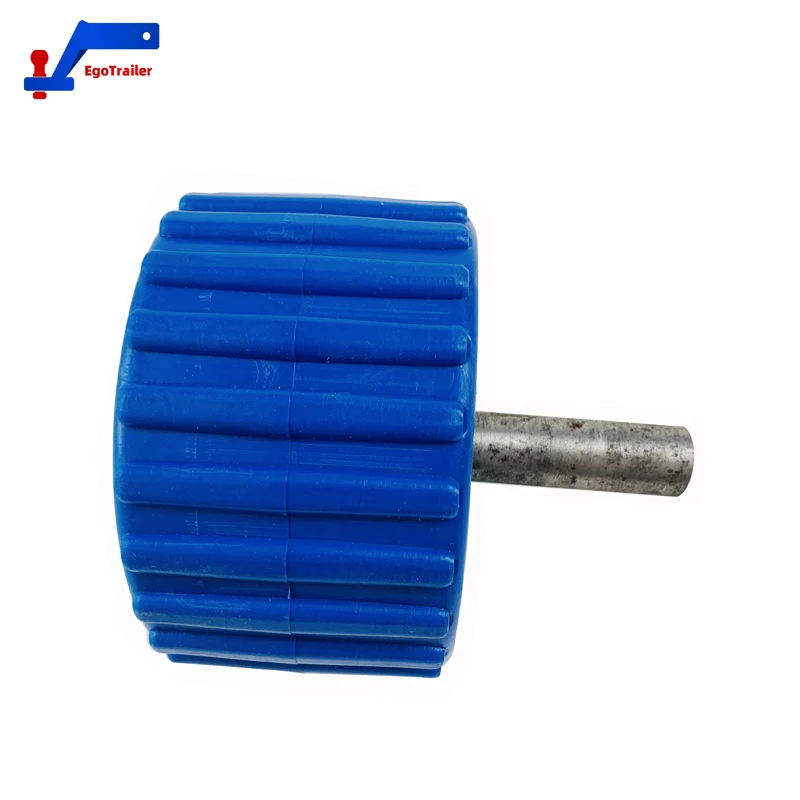 EgoTrailer BOOT TRAILER WOBBLE ROLLERS. kits 5" BLAUW GERIBDE 18 mm boring. Zachte wiebelroller