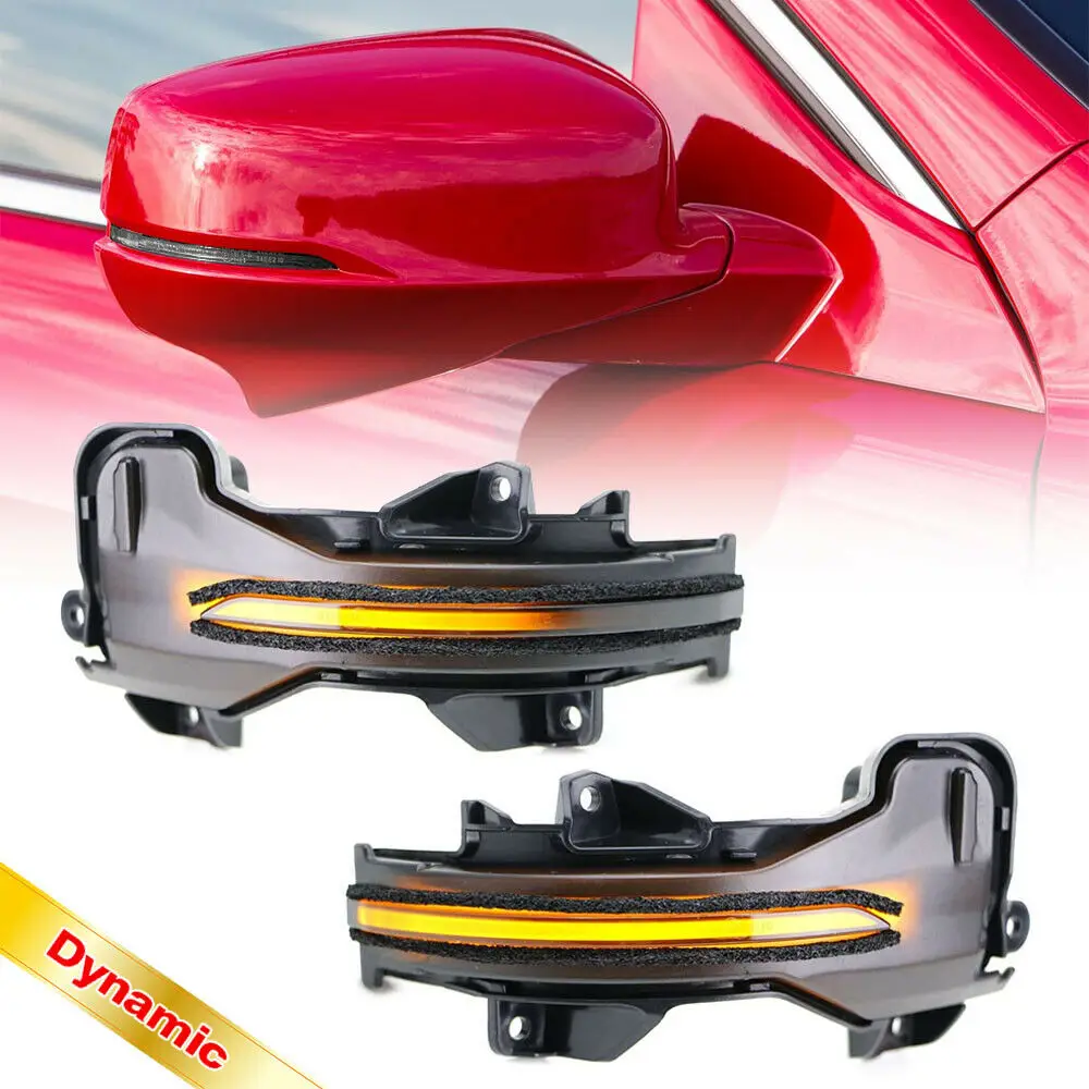 

2XDynamic LED Side Mirror Blinker Light For Honda Accord CR-V HR-V XRV JAZZ Odyssey Elysion Spirior Greiz Turn Signal Lamp 2013-