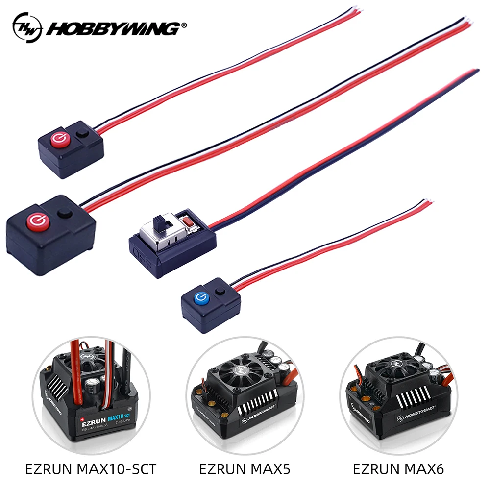 Hobbywing ESC Switch for EZRUN MAX8 MAX5 MAX6 MAX10-SCT MAX10-60A QUICRUN 10BL60/10BL120 Brushless ESC Waterproof Electric Part