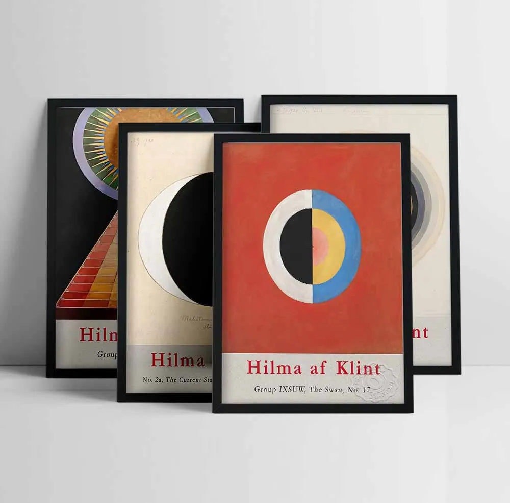 Hilma Af Klint Exhibition Poster, No 1 Altarpiece, Abstract Art, Vintage Print, Klimt, Gift Idea, Modern art, Wall Art Decor