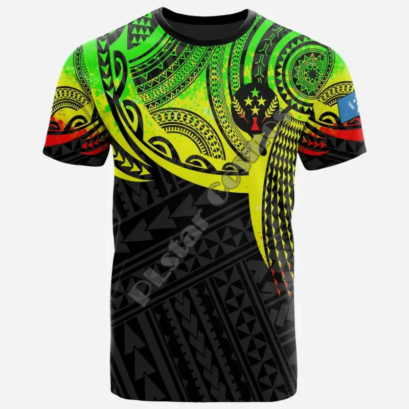 Kosrae Men's Women's 3D Digital Printing Short Sleeve T-shirt Round Neck T-shirt Couple Hot-selling Polyester Material 2021