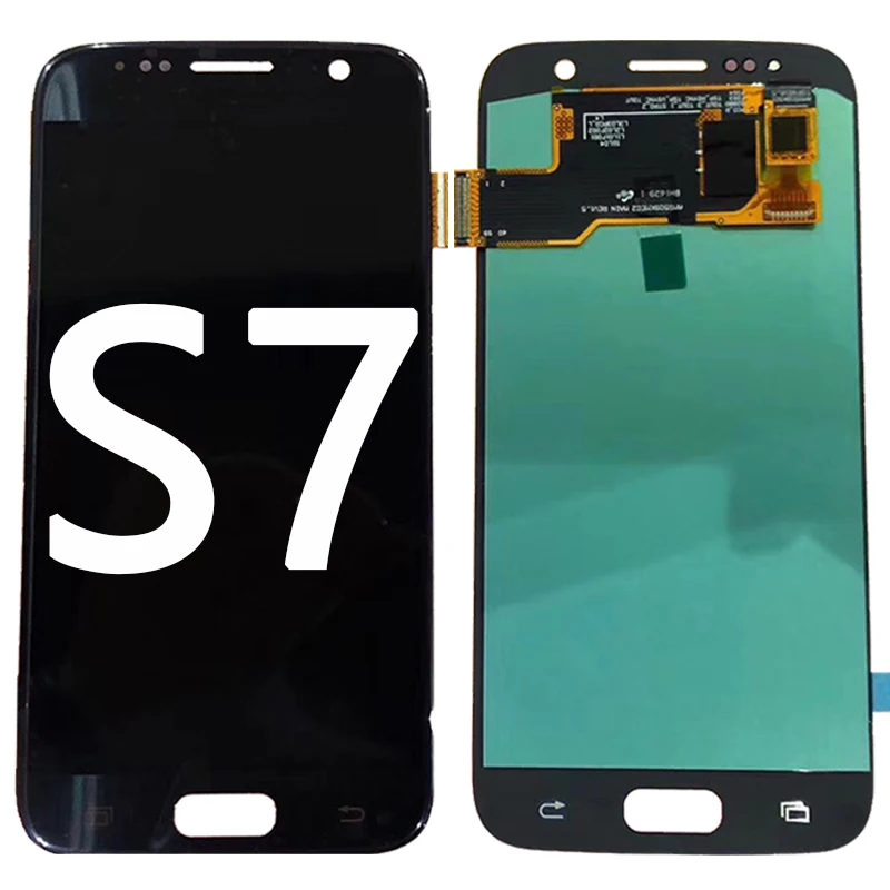 SUPER AMOLED LCD For Samsung  S7 LCD Display with Frame Touch Screen With Frame Digitizer S7 G930F G930A G930V Assembly