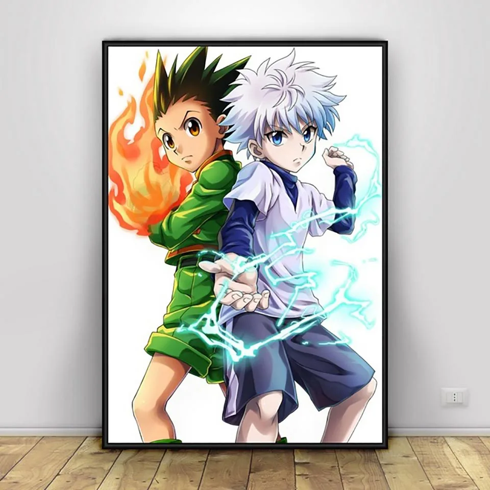 Classic HUNTER X HUNTER Japan Anime Canvas Painting Poster Living Room Boy Bedroom Home Decoration Picture Cuadros Decoration