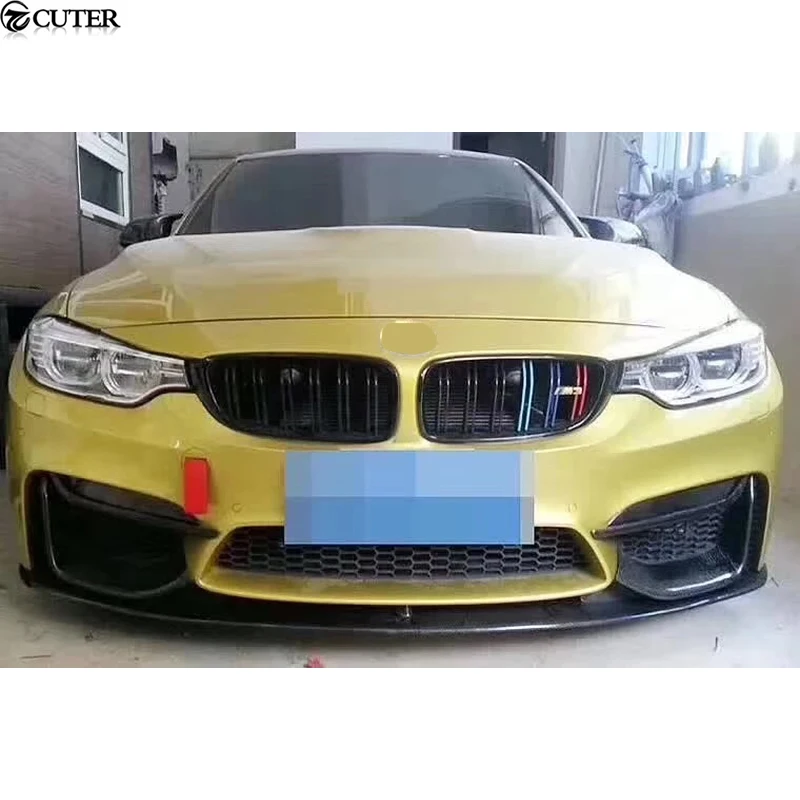 F80 F82 M3 M4 AK Style Front Bumper Aprons Carbon Fiber Air Vent cover for Bmw F80 F82 M3 M4 m Permance Bumper