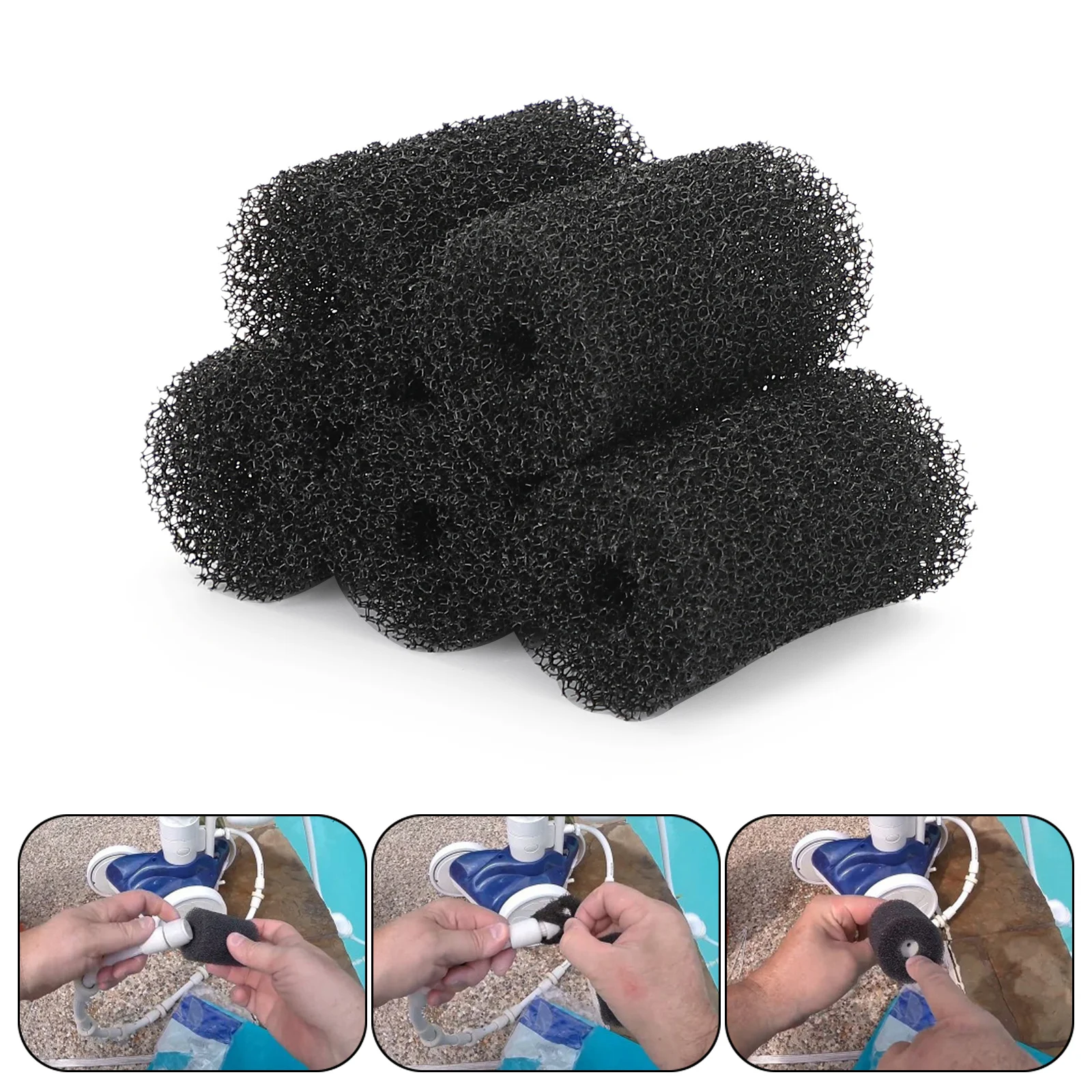 Areyourshop 5Pcs Pool Cleaner Sweep Hose Tail Scrubber For Polaris Spare180 280 360 380 3900