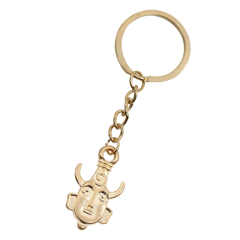Classic Anime Movie Keychain Supernatural Sided Amulet Buddha Head Metal Key Chain Party Jewelry Gifts For Friends view 4
