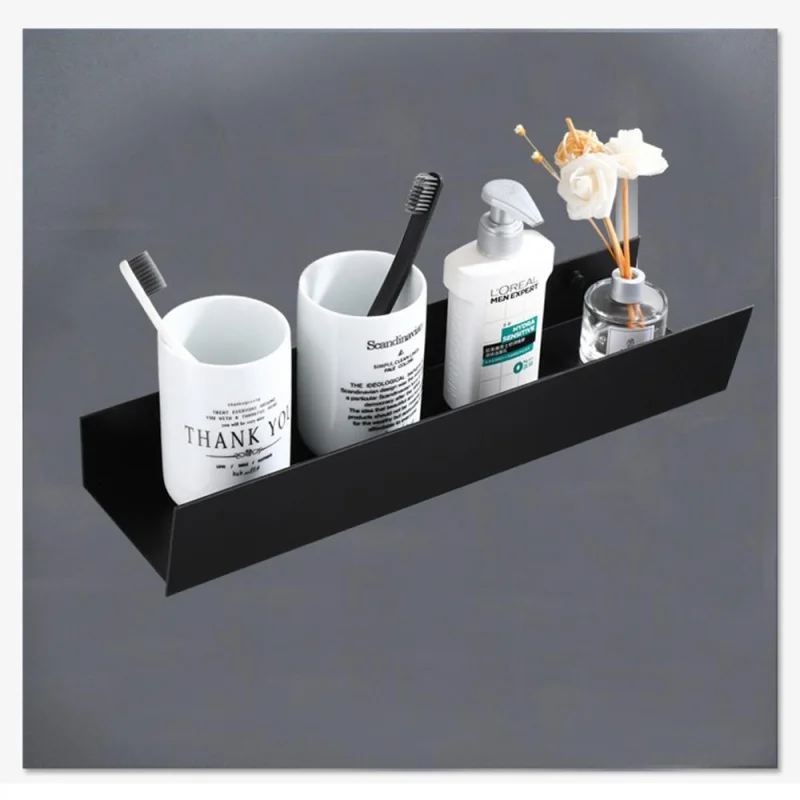 Bathroom Shelf Organizer Wall Mount Shower Shampoo Soap Cosmetic Shelves Kitchen Storage Rack Holder Bathroom Accessories