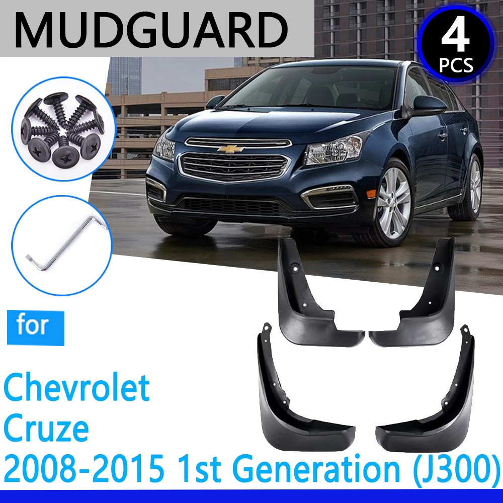 Mudguards fit for Chevrolet Cruze J300 2008~2015 2009 2010 2011 2012 2013 Car Accessories Mudflap Fender Auto Replacement Parts