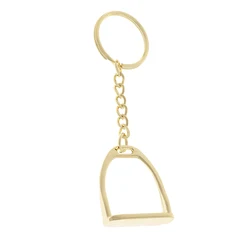 Zinc Alloy Stirrup Key Ring Metal Key Chain Equestrian Hand Bag Decoration Ornament for Business Hand Bag