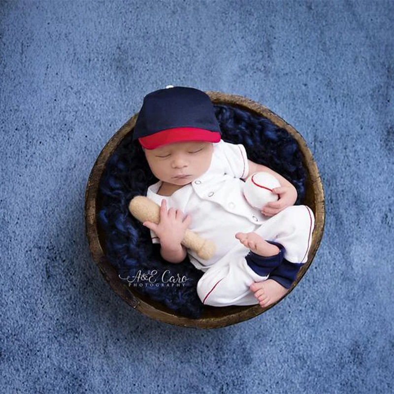 Neugeborenen Fotografie Prop Zubehör Set Filz Nadel Wolle Basketball Gefilzt Regenbogen Baby Geschenk Foto Schießen Junge Sport Spielzeug Fußball