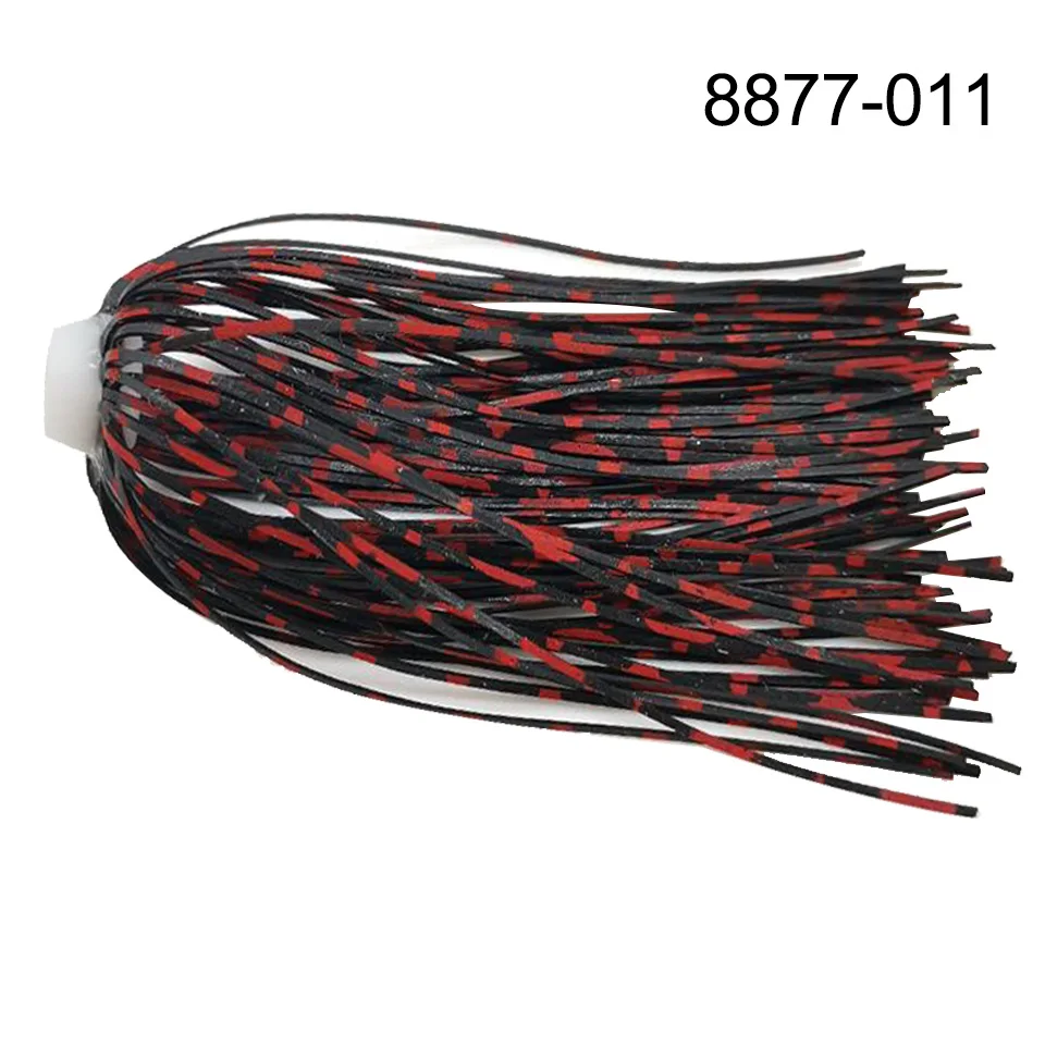 5 teile/los 88 Stränge 70mm Silica gel Röcke Elastische loch Regenschirm röcke Angeln Zubehör Buzzbaits Spinner Buzz Köder – Detail 5