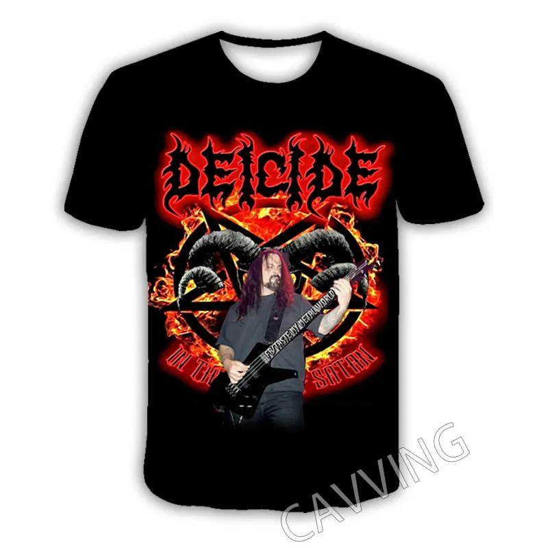 New Fashion Women/Men\'s 3D Print  DEICIDE  Band  Casual T-shirts  Hip Hop Tshirts Harajuku Styles Tops Clothing