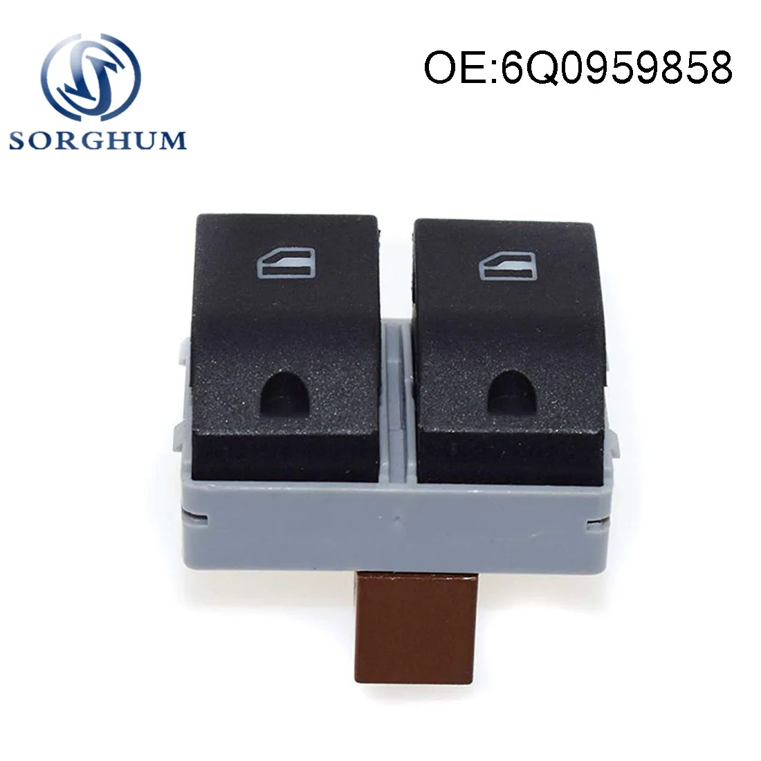 6Q0959858 6Q0959858A Electric Power Front Window Switch Button For Seat Ibiza Cordoba 02-09