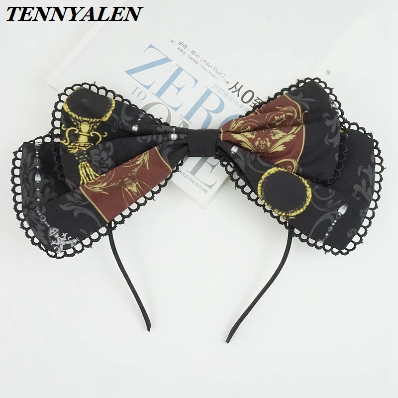 Lolita zubehör Japanischen kawaii nette prinzessin kopfbedeckungen Anime rolle-spielen requisiten Lolita mädchen spitze stirnband Mädchen zubehör