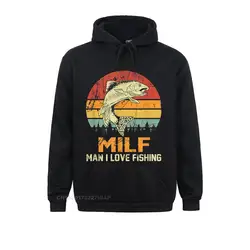 Milf Man I Love Fishing Funny Fish Vintage Outfit Hoodie Novelty Personalized Hoodies Funky Sportswears Men Sweatshirts