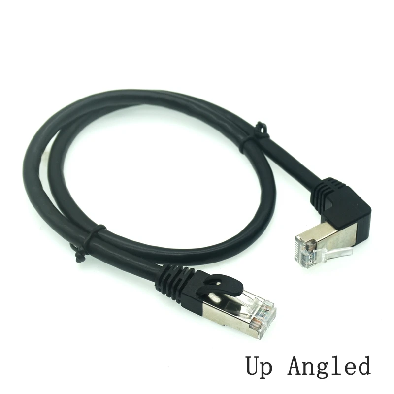 10m 5m 1m cavo RJ45 26AWG CAT6 UTP lato angolato a forma di L RJ45 cavo Patch forma cavo Ethernet cavo Lan CAT5 gomito Gigabit CAT6