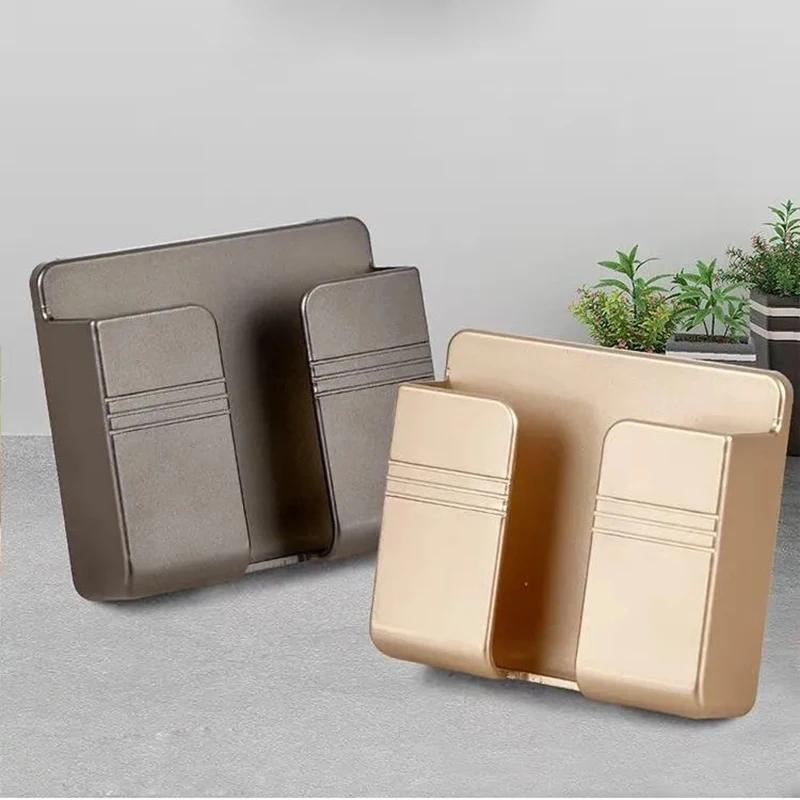 1PC Wall Charger ผู้ถือโทรศัพท์มือถือแขวนขาตั้ง Mount Bracket มัลติฟังก์ชั่แขวนชั้นวางของ Home Storage Organization เครื่องมือ