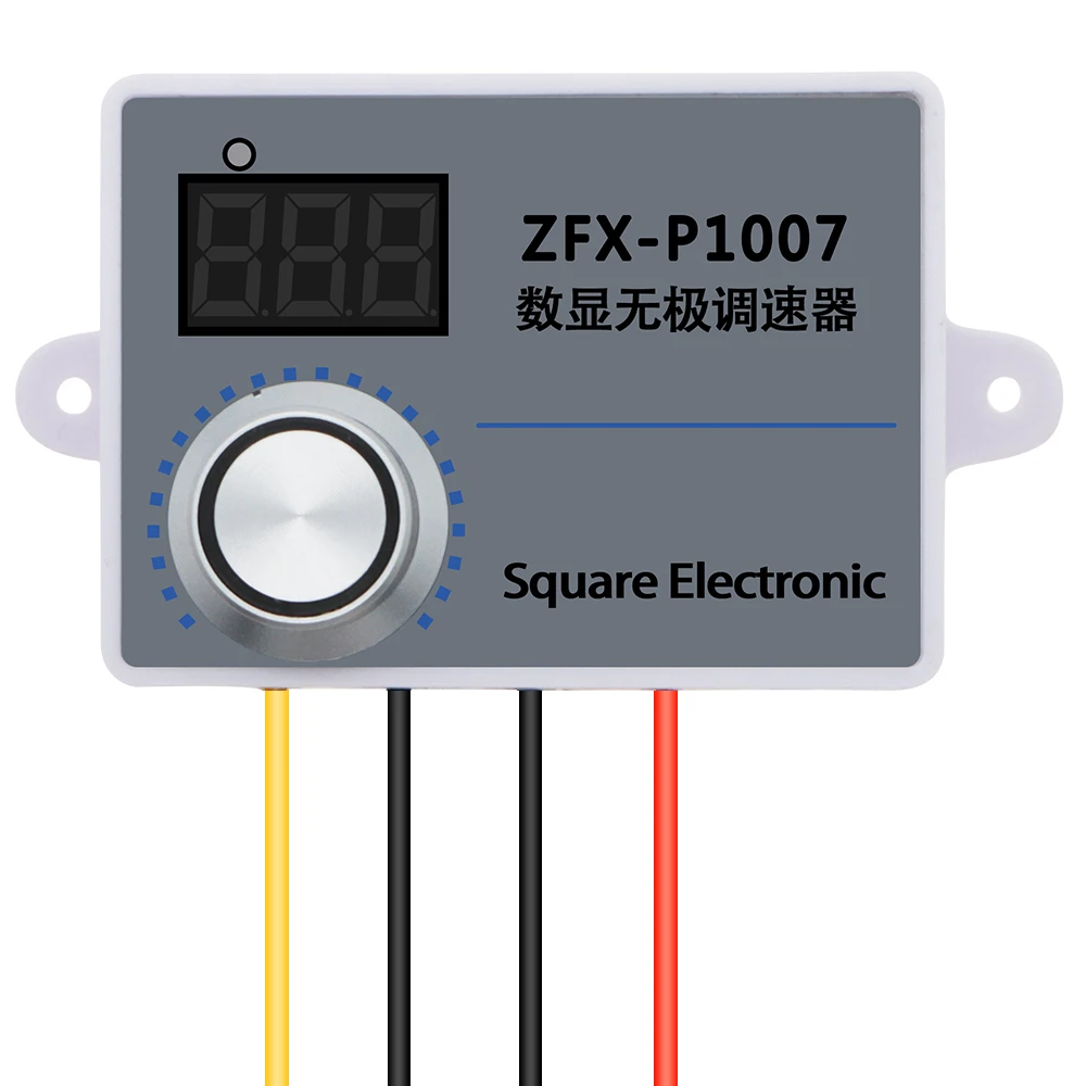 ZFX-P1007 Speed Controller Waterproof 500W Digital Infinite Speed Regulator Stepless Speed Governor Control Governor Switch 220V