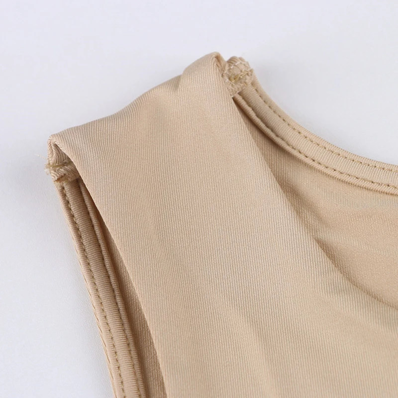 Cut Out Sexy Crop Off Schulter Solide Dünne Sport Kurze Tops Frauen Tank Unregelmäßigen Sommer Rohr Tops – Detail 23