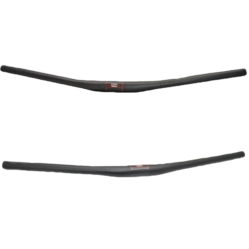 Full Carbon Fiber Mountain Bike Handlebar, MTB Bicycle Parts, Bar Clamp 31.8mm,length 660 to 750mm, 9 Degree Backsweep, Matte