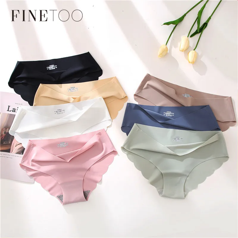 FINETOO Seamless Underwear Women M-XL Ladies Briefs Comfortable Briefs Low-Rise Girls Panties Female Soft Underpants Lingerie