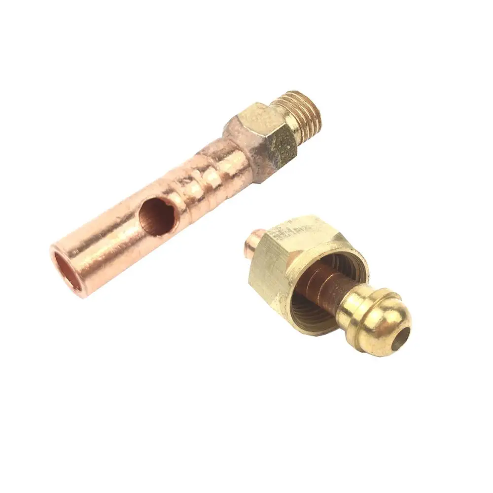 2Pcs TIG Welding Torch Fitting Connector Front 8mm M16*1.5mm Gas Power Cable Nut Screw Repair Parts Kit QQ150