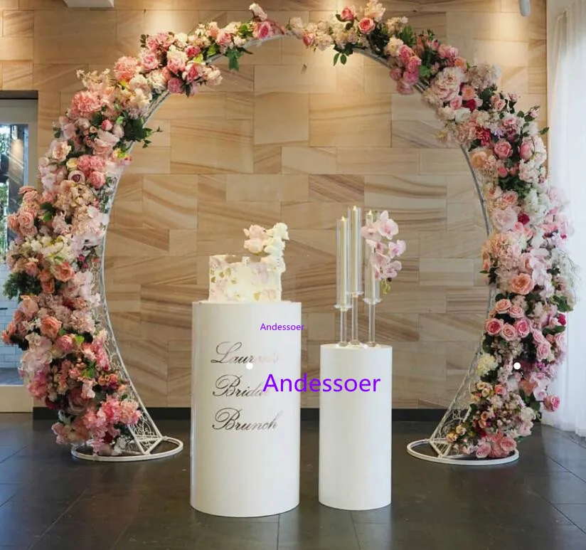 Wedding iron Ivory arch flower suit arch outdoor welcome area stage background store party performance props