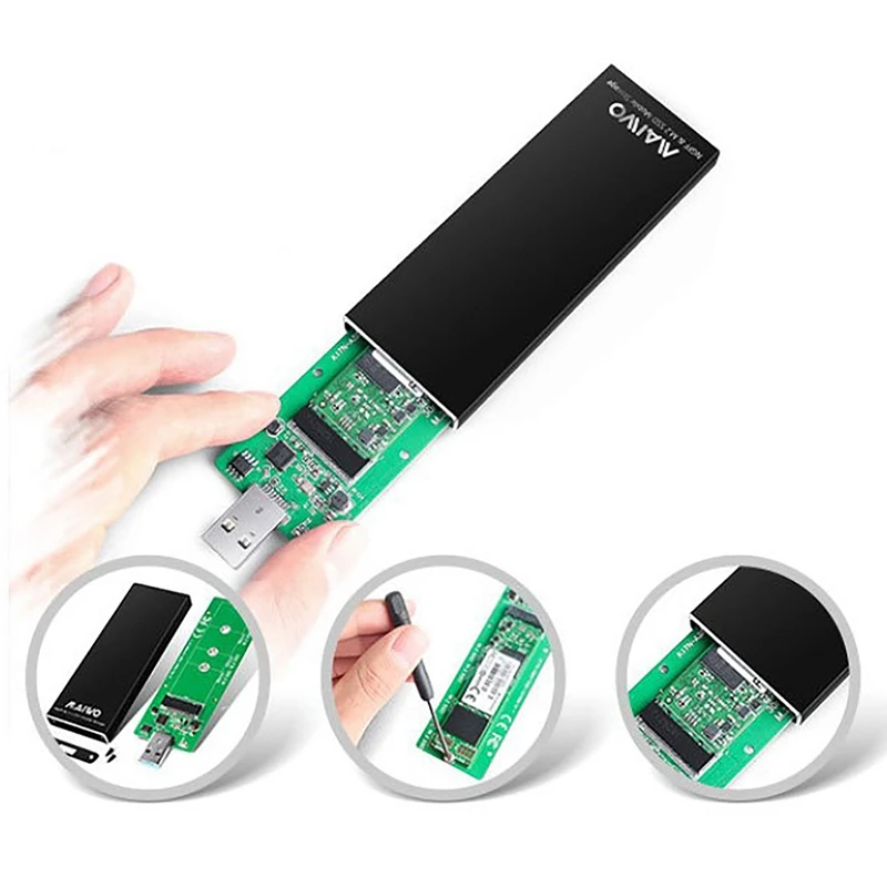 MAIWO K17N Hard Drive Box USB3.0 to M.2 NGFF SATA Protocol Solid State Drive Box