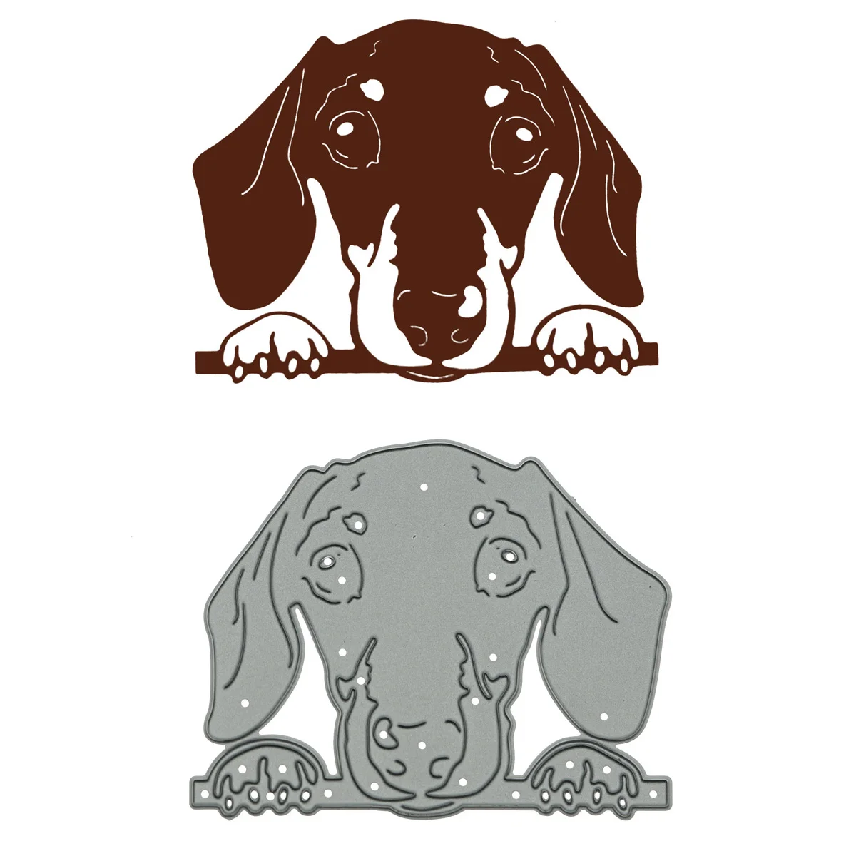 Dachshund Dog Pattern Metal Cutting Dies Craft Paper Cutter For Clipart Card Photo Album Decorating Scrapbooking Mold