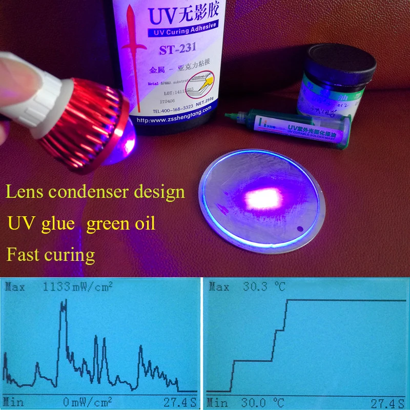 Lámpara de curado LED con pegamento UV, luz ultravioleta USB, foco de 365nm, 395nm, 405nm para reparación de pantalla de placa de circuito PCB de