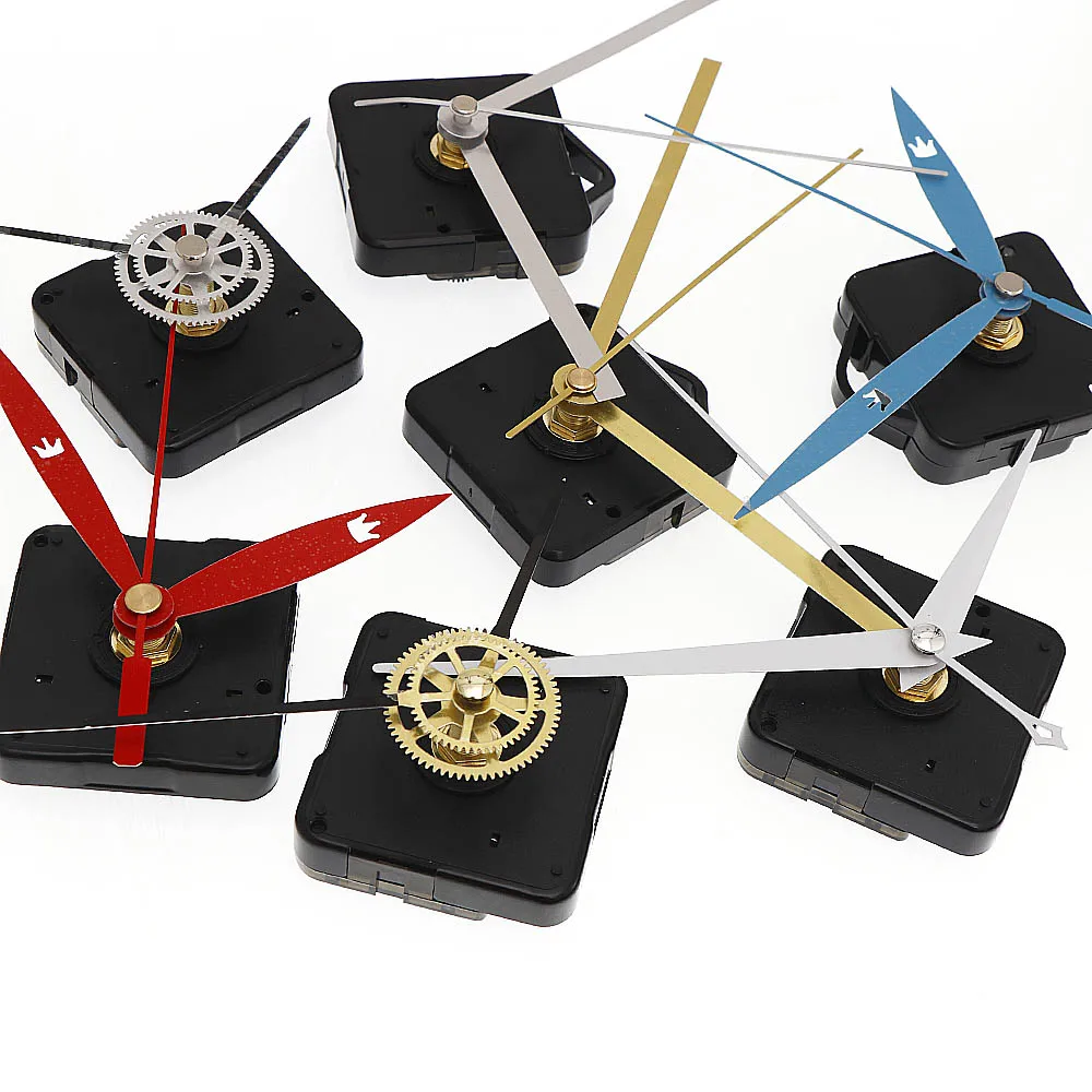 Hot sale 7 kinds of mute big wall clock quartz clock movement mechanism repair tool parts kit set DIY home