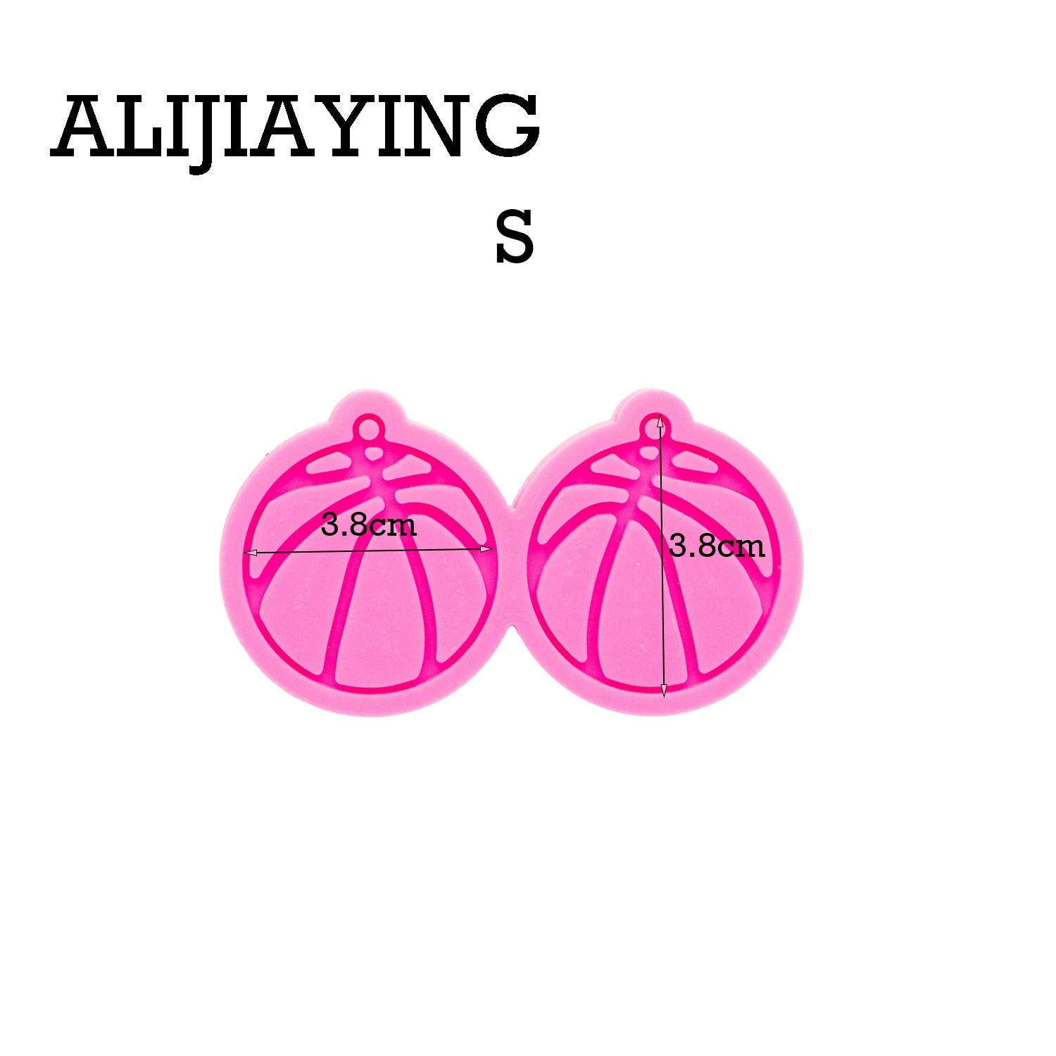 DY0370 Shiny plane Basketball Shape Earrings Silicone Mold DIY Craf Mould Epoxy Resin Custom Mold