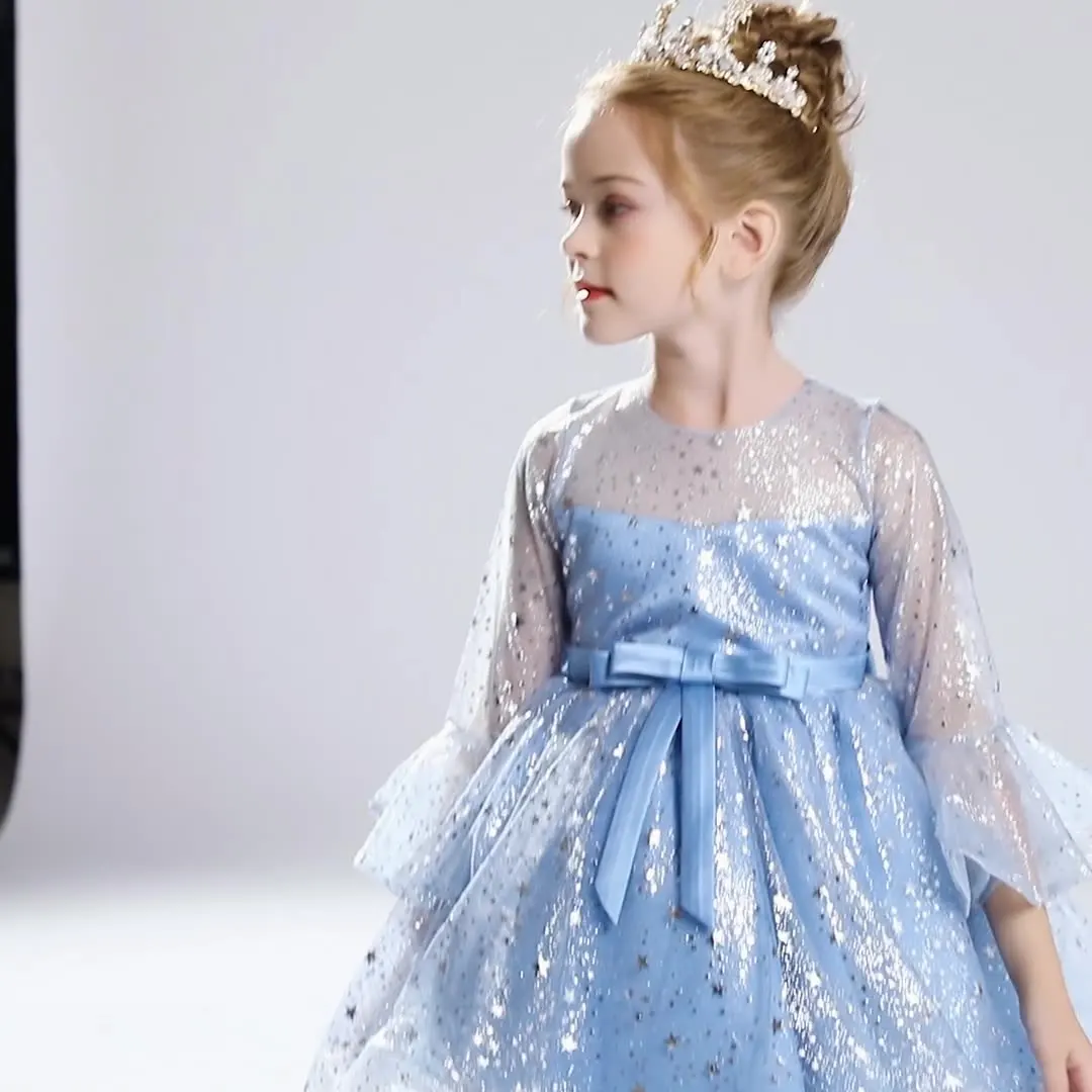 LZH Christmas Kids Party Dress For Girls Embroidered Dress Fower Girls Wedding Party Princess Dresses Children Clothes 4-12 Year