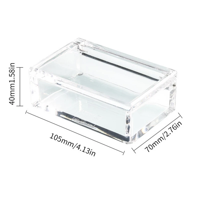 Acrylic Cigarette Pocket Box Cigarette Case Storage Box Transparent Cigar Cases Portable Boxes for Man Woman