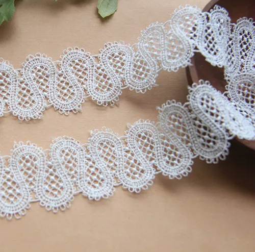 Japanese lace, handmade clothing Accessories, water-soluble embroidery, centipede hollow lace, 4.5cm wide