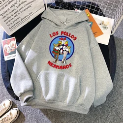 Hoodies Print Los Pollos Hermanos Long Sleeve Casual Fashion Pullover Loose Oversized Hoodie Unisex Sweatshirt for Men Women