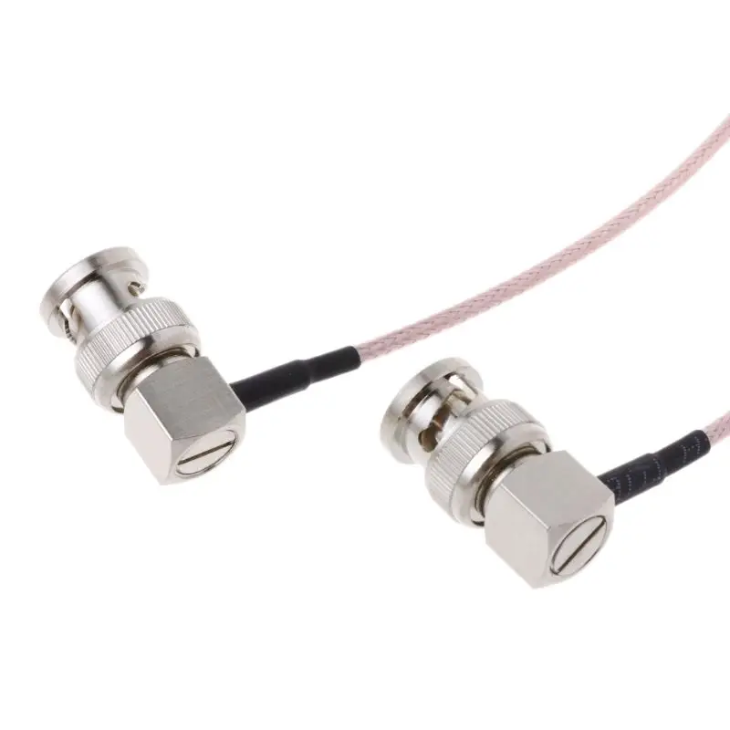 H7JF SDI Video Connector Cable RG179 BNC Male To BNC Right Angle Plug For BMCC Blackmagic Camera