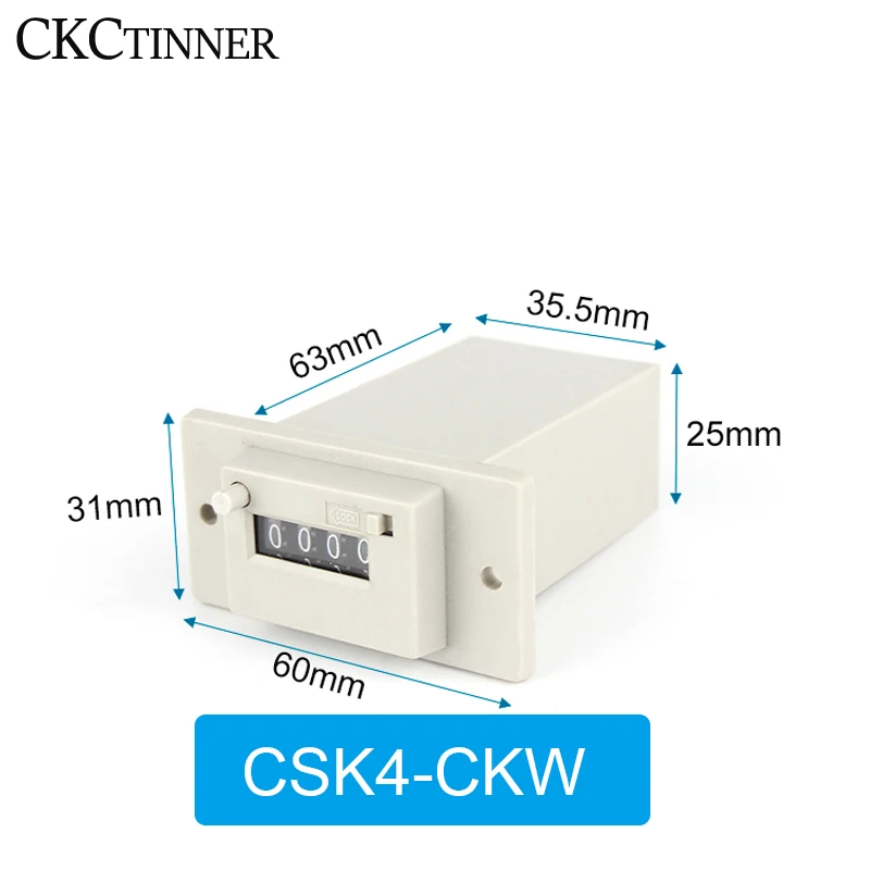 CSK 4/5/6 0 TO 9999 digit Electromagnetic counter with manual Lockable Electromagnetic Pulse Counter Multiple voltages