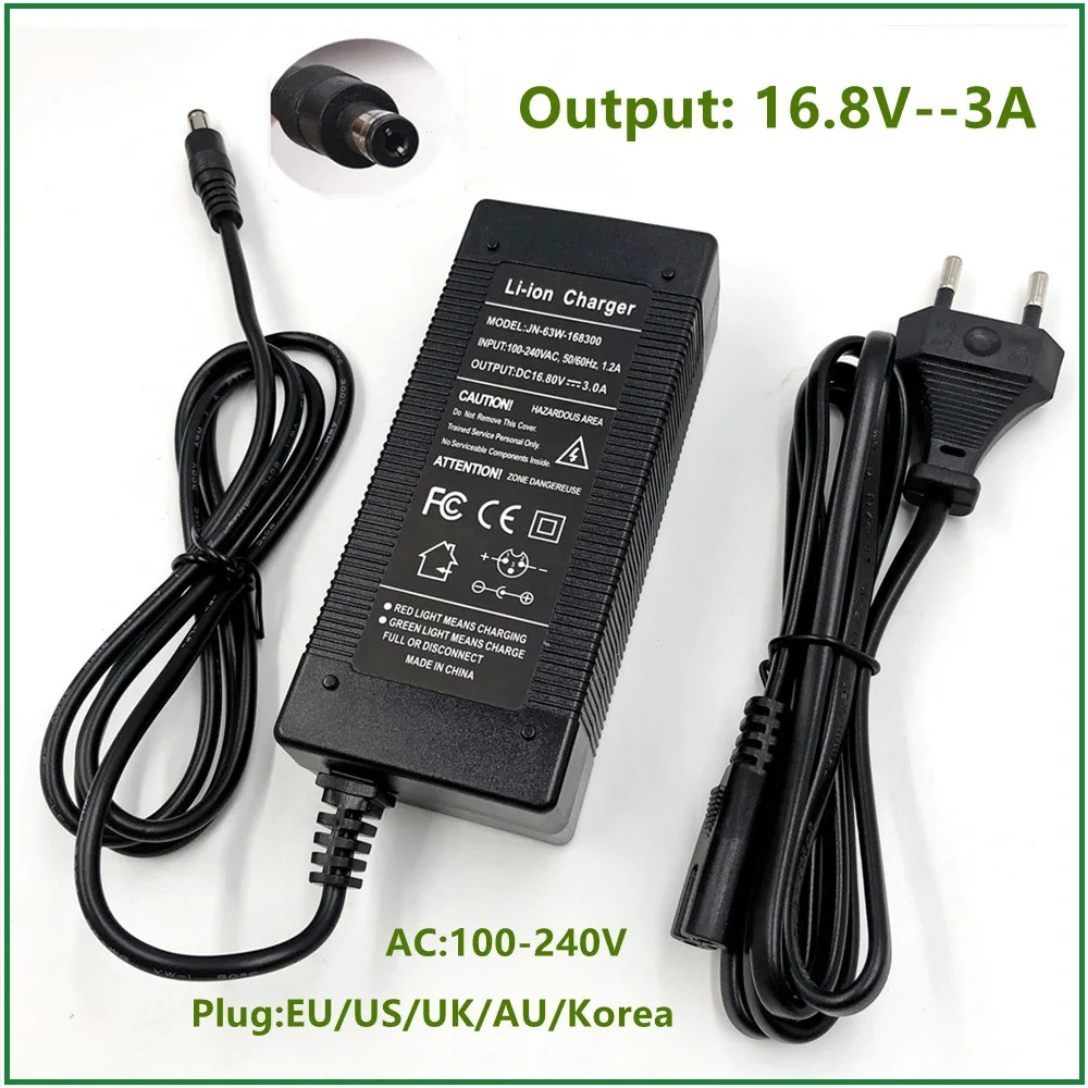 Зарядное устройство для литий-ионных аккумуляторов 16,8 В, 3 А, 14,4 В, 3 А для 4 серий, 14,8 в, в, литий-ионный полимерный аккумулятор хорошего качества