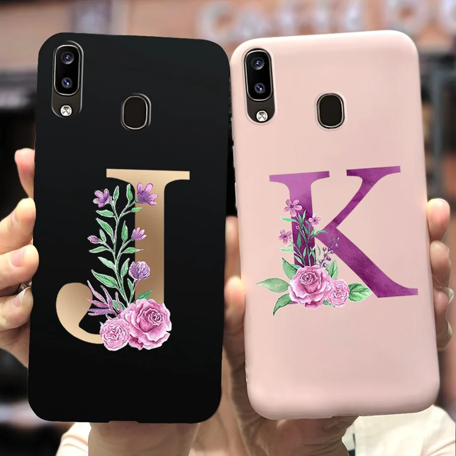 ABC Letters Cover For Samsung A40 Case Soft Cute Silicone Phone Case For Samsung Galaxy A40 A 40 GalaxyA40 SM-A405F A405F Bumper