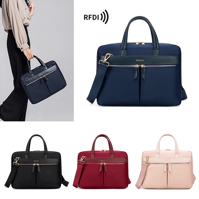 Fashion Women\'s Notebook Briefcase For 13.3 15 16 Inch Laptop Crossbody Bag Shoulder Bags Business Travel Office Ladies Handbags