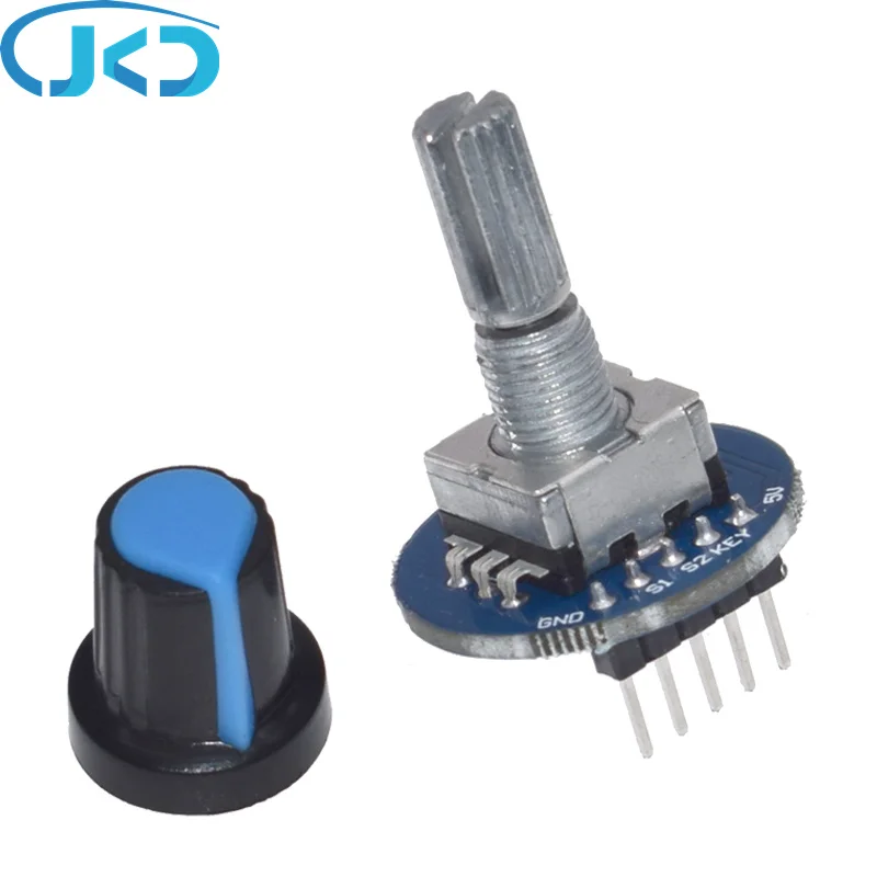 Rotary Encoder Module Voor Arduino Brick Sensor Ontwikkeling Ronde Audio Roterende Potentiometer Knop Cap EC11
