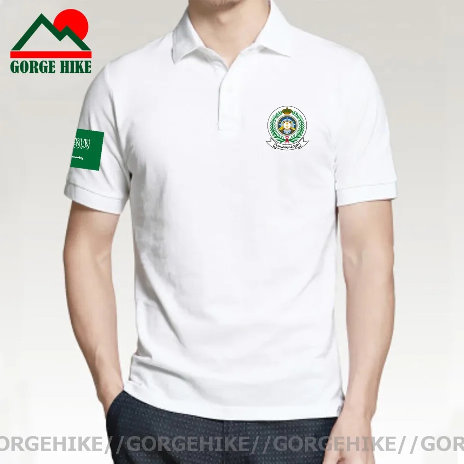 Saudi Armed Forces Lapel Polo Shirt Saudi Arabia Pilot Men Women Short Sleeve Shirt summer Sports jerseys golf tennis polo shirt