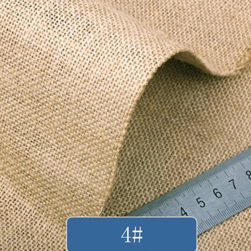 Textile Jute Mesh Fabric, Curtain Bag, Tablecloths, Placemats, Wedding Decoration, Burlap, Natural, 1m Width, 150cm