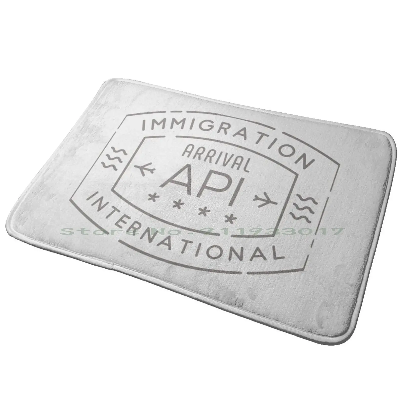 Api Apia Samoa Immigration International Arrival Passport Stamp Entrance Door Mat Bath Mat Rug The Bratz Dolls Movie Bratz 2007