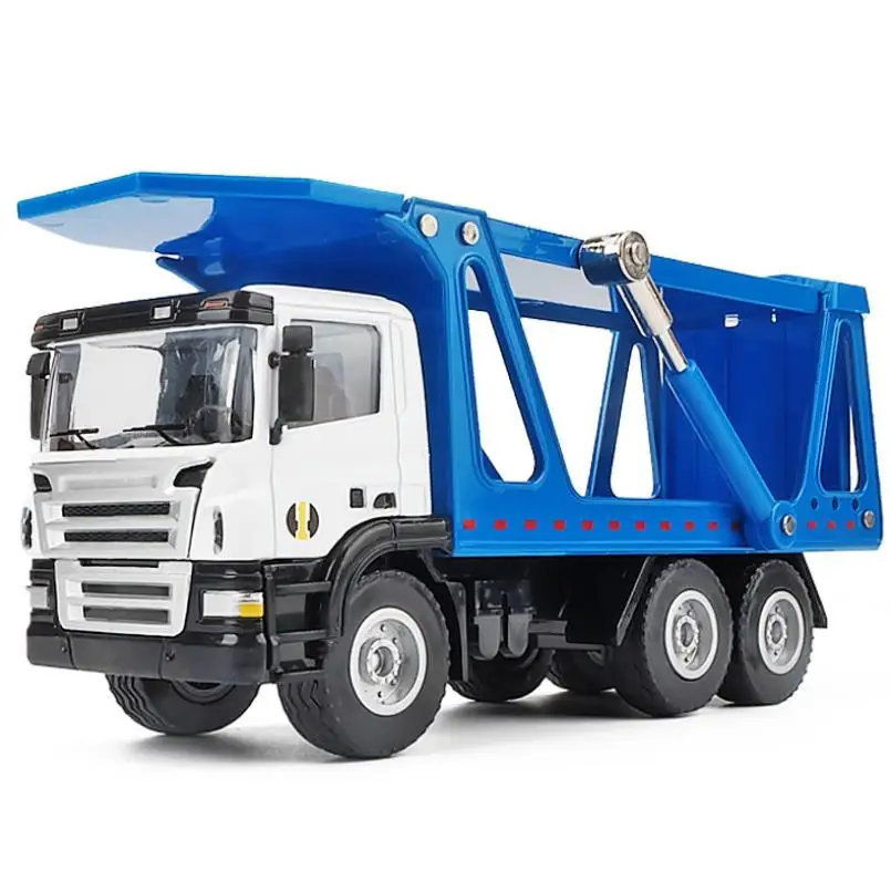 

1:50 alloy engineering vehicle model,high simulation double-deck truck model,children's toy car model,free shipping