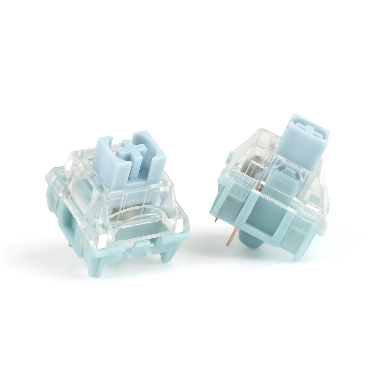 TTC-Tactile Switches for Mechanical Keyboard, MX Series, 3 Pins, SMD, RGB, Light, Cyan Color, Blue, 42g