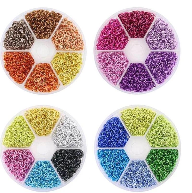 1000 قطعة + مثقوب Arylictips الشرير السحر 5-6 مللي متر الحلقات أدوات معدنية ثقب المجوهرات ربط هوب الديكور مسمار الفن سبيكة حلقة 2022