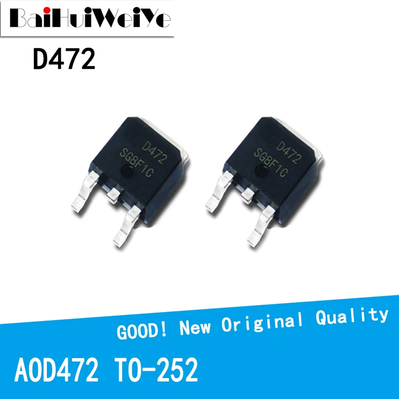 10PCS/LOT AOD472 D472 472 OD472 AOD472A 55A 25V TO-252 TO252 MOS FET New and Original IC Chipset MOSFET-N